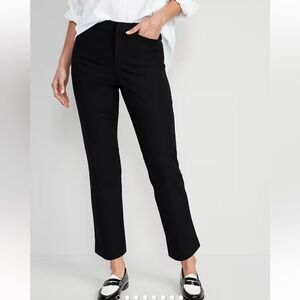 Old Navy Women's Black Pixie Straight Leg Pants